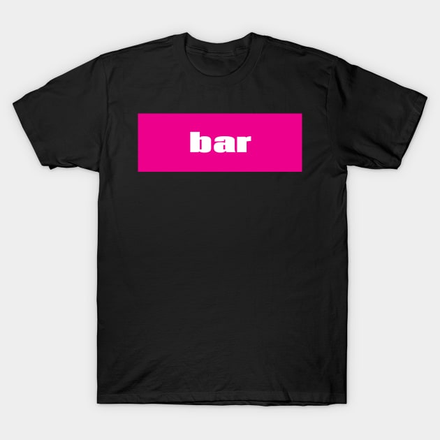 Bar T-Shirt by ProjectX23Red